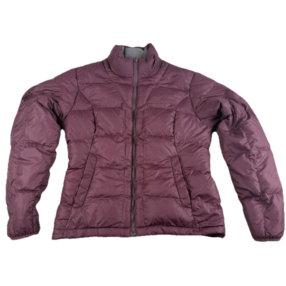 Kathmandu Women's 550 Down Puffer Jacket Size 10 - Plum Purple Packable